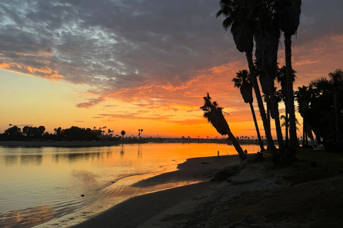 Evening sunset at Paradise Point