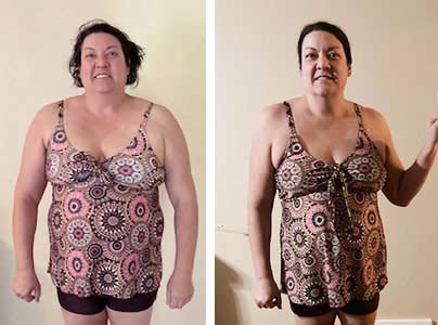 Before-and-after photos of Brandi