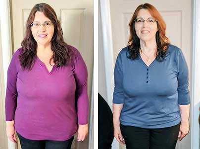 Before-and-after photos of Dawn