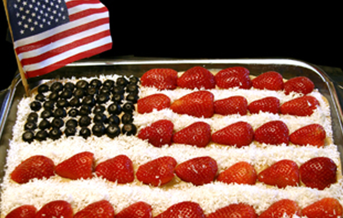 Banana Flag Cake
