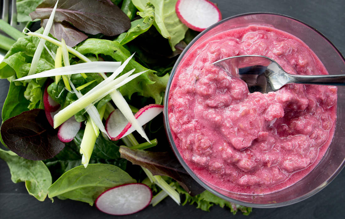 Smashed Raspberry Dressing | DrFuhrman.com