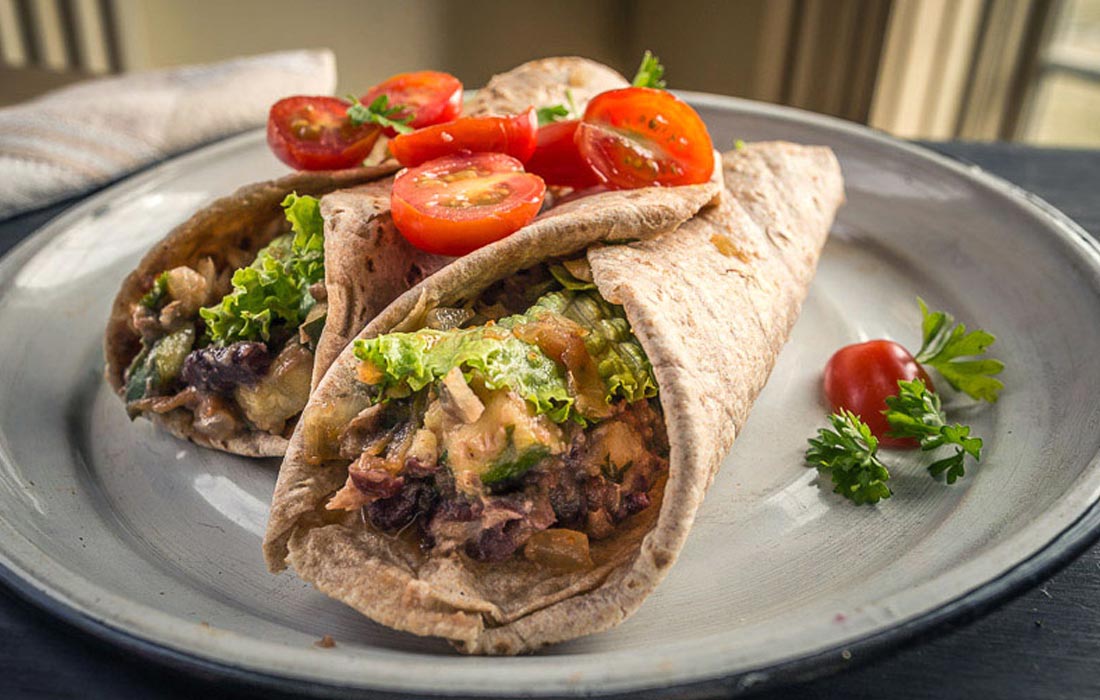 Zucchini Bean Burrito