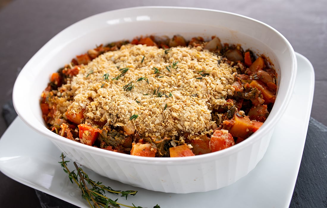 Root Vegetable and White Bean Casserole