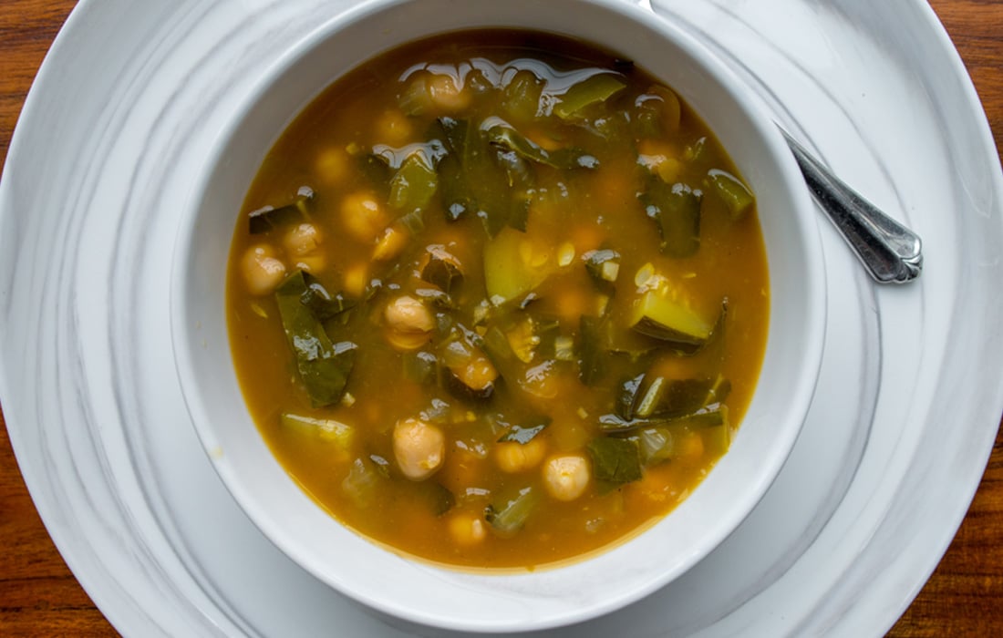 Quick Collard Greens Soup
