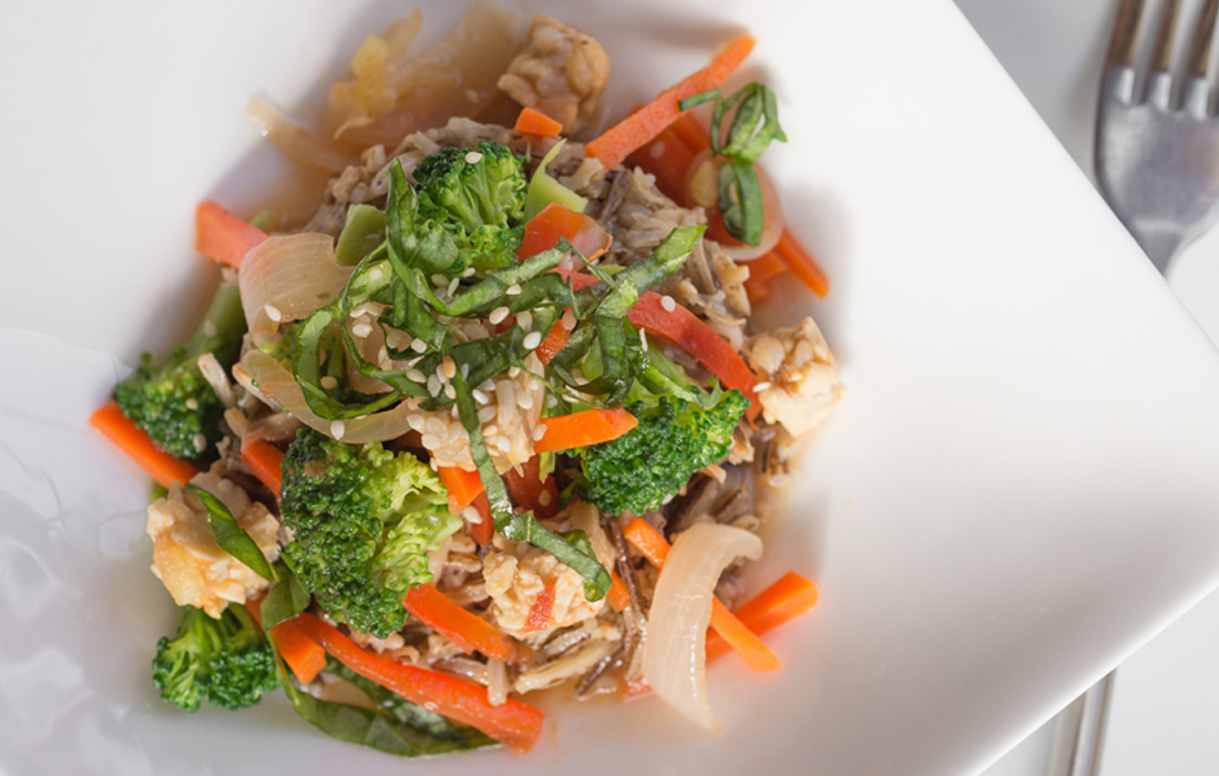 Tempeh and Broccoli Stir Fry