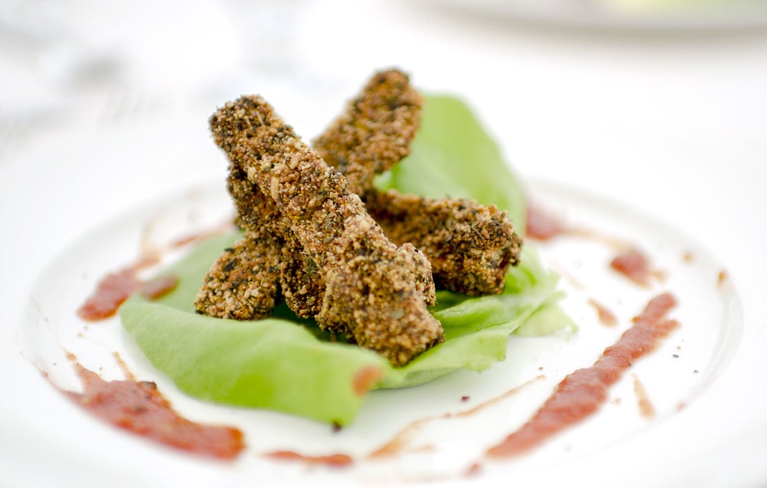 Crispy Marinara Baked Tofu