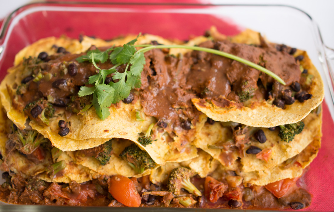 Mexican Mole Enchilada Bake