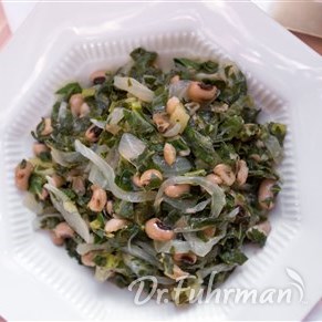 Chipotle Collard Greens with Black-Eyed Peas and Pineapple